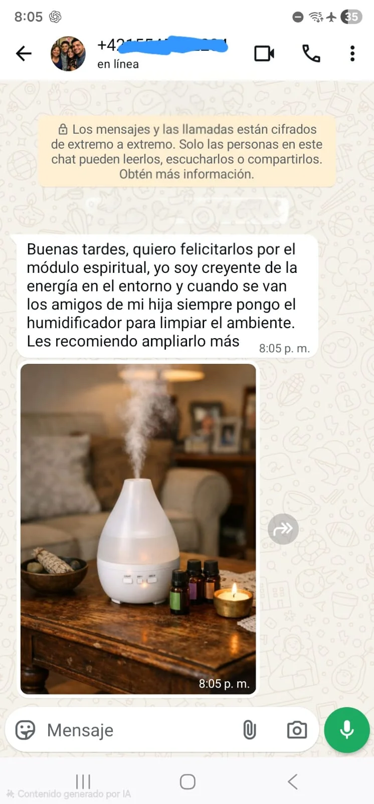 Testimonio WhatsApp 3