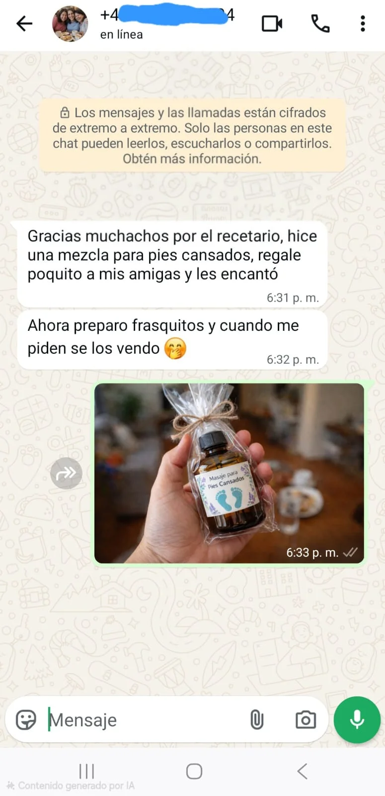 Testimonio WhatsApp 4