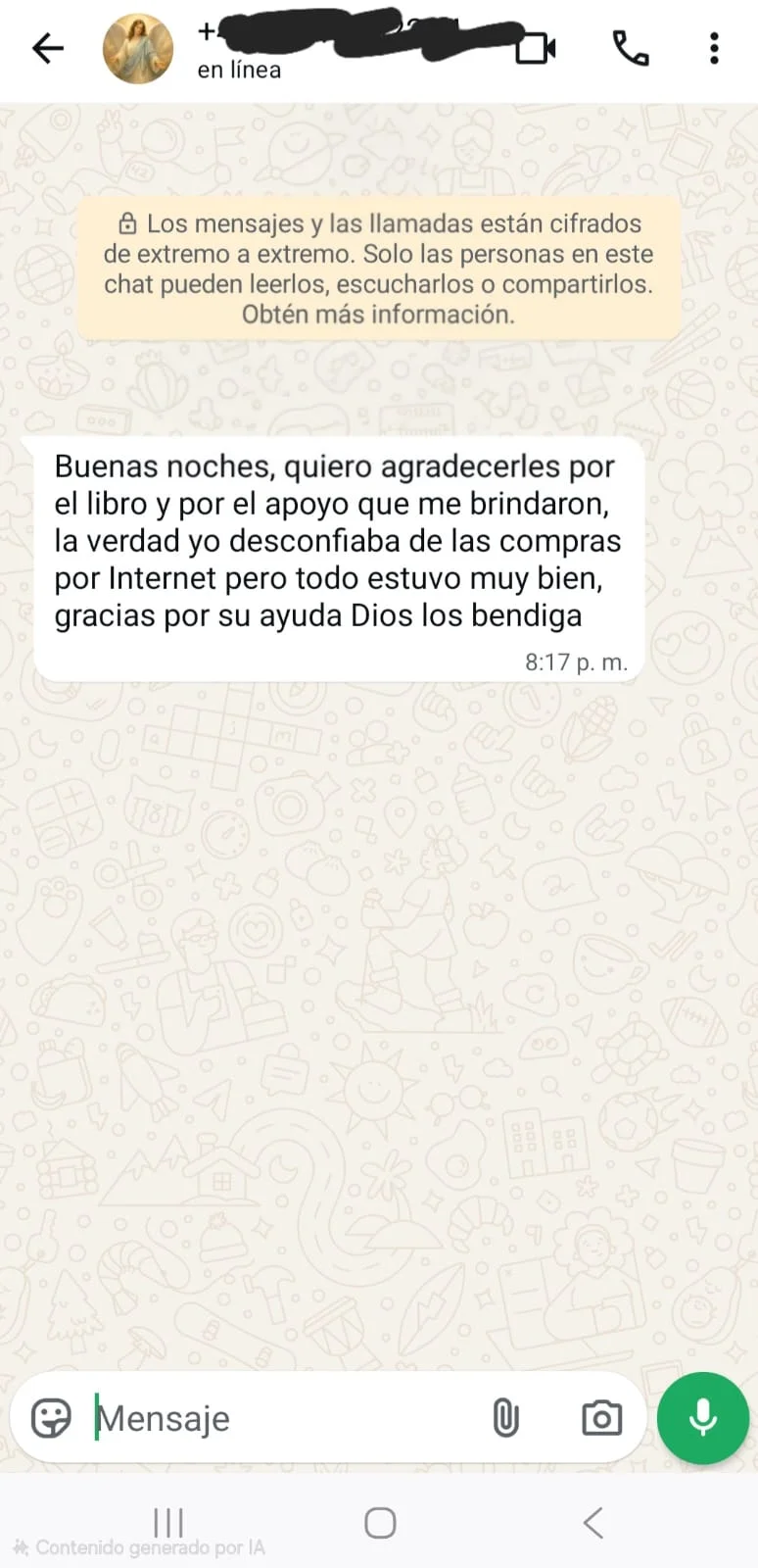 Testimonio WhatsApp 2